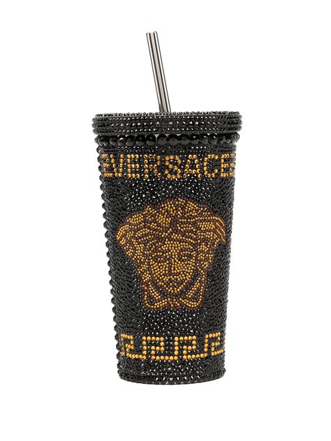 bicchiere versace glitter|Bicchiere Medusa Versace .